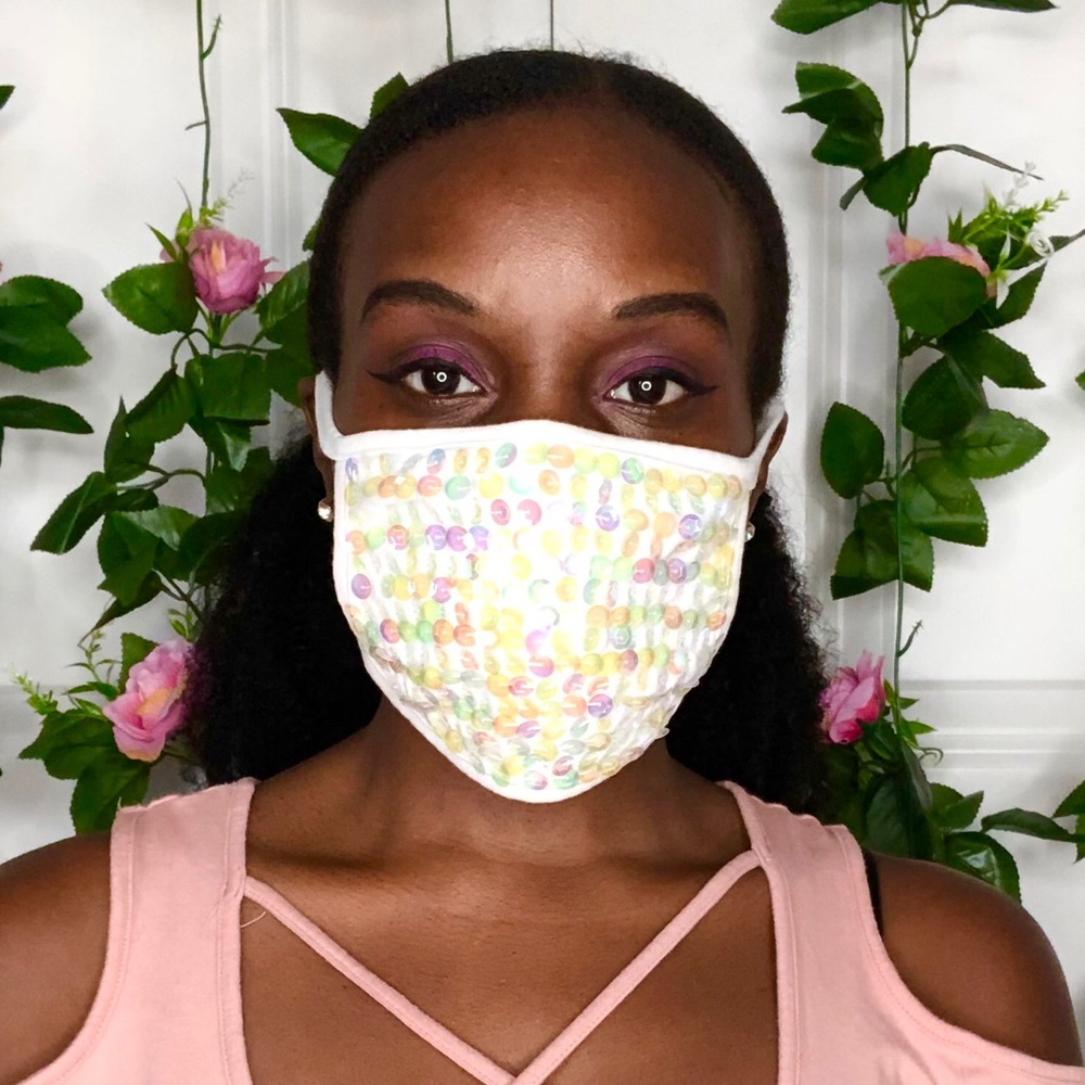 Custom Sequins Fashion Face Mask